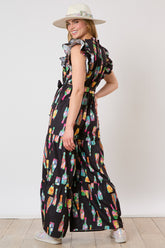 Black Champagne brunch jumpsuit